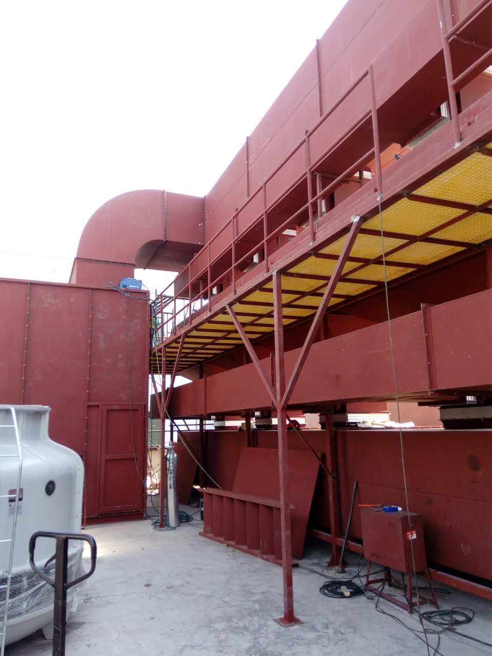【扬州绿之源环保】吸附脱附催化燃烧项目安装现场