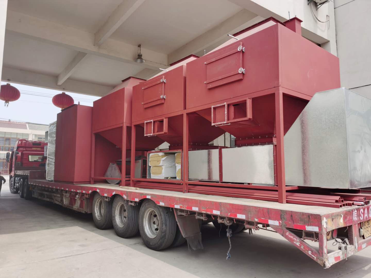 【扬州绿之源环保】40000m³/h风量活性炭吸附+催化燃烧装置装车发货