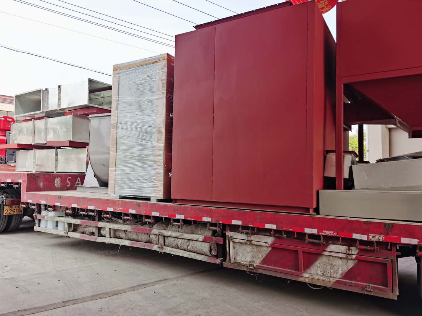 【扬州绿之源环保】40000m³/h风量活性炭吸附+催化燃烧装置装车发货